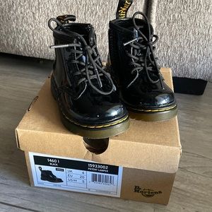 Size 4 Toddler Dr. Martian’s Black Patten Leather